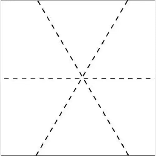 1975 Hexagon Lines 14’’ Stencil NA