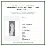 Product Specifications – 45mm Fashion Stick Rotary Cutter White Sparkle