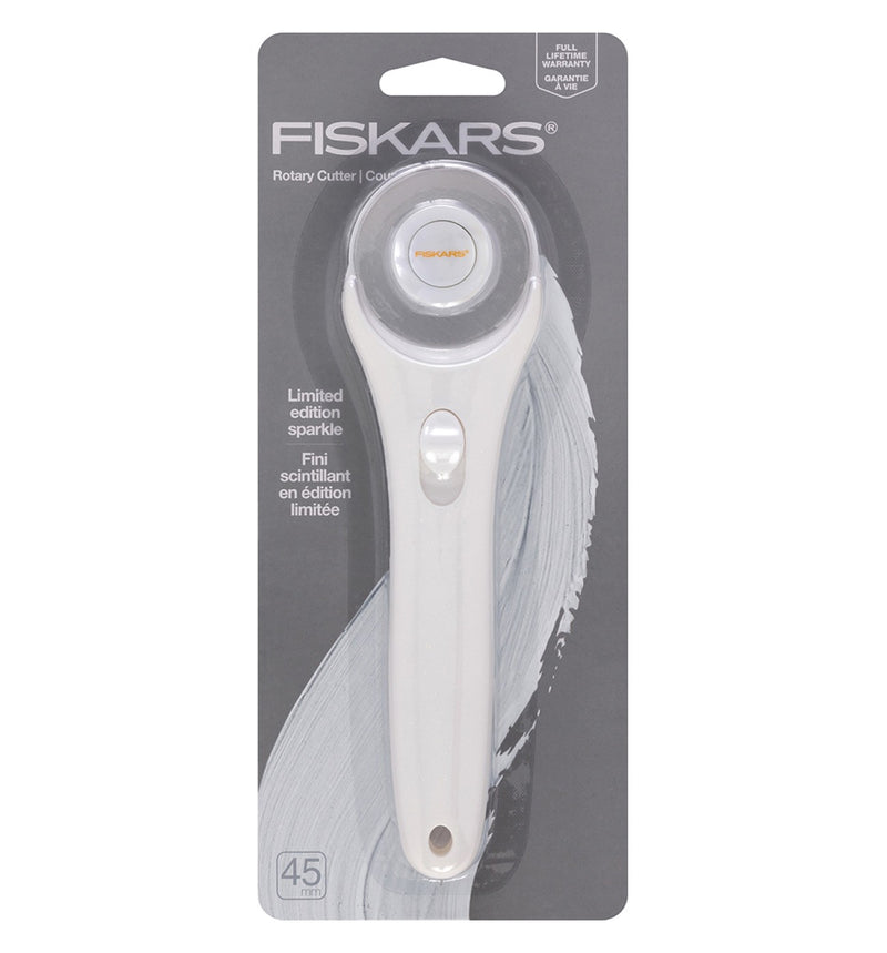 45mm Fashion Stick Rotary Cutter White Sparkle