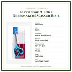 Product Specifications – Superedge 9-1/2in Dressmakers Scissor Blue