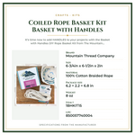 Product Specifications – Coiled Rope Basket Kit Basket with Handles