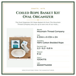 Product Specifications – Coiled Rope Basket Kit Oval Organizer