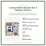 Product Specifications – Coiled Rope Basket Kit 5 Trinket Bowls