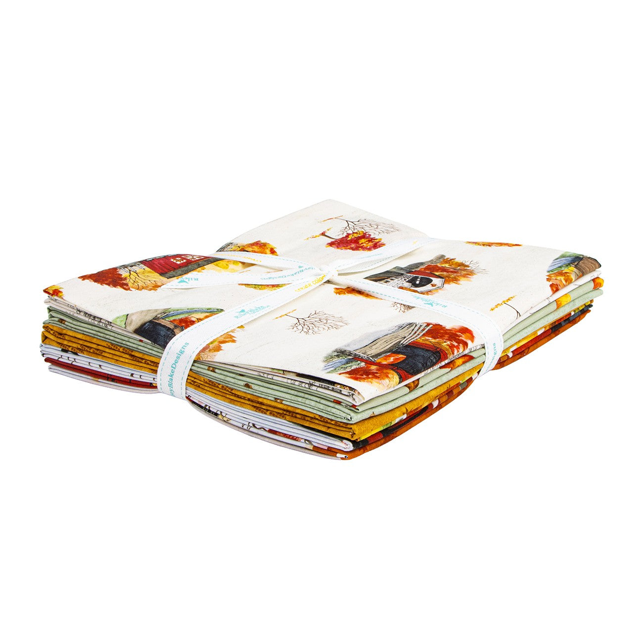 Covered Bridges in Fall 1 Yard Bundle Cream, 8pcs