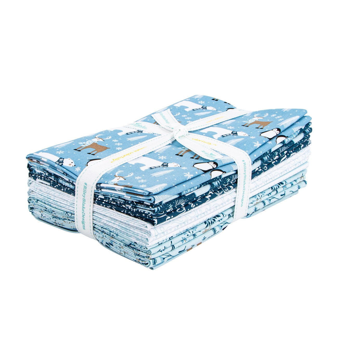 Winter Magic 1 Yard Bundle Blue, 8pcs