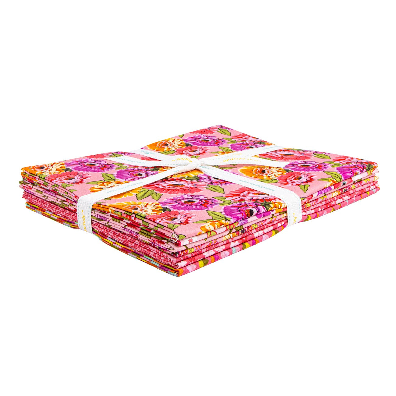 Zinnias 1 Yard Bundle Pink, 7 Pcs.