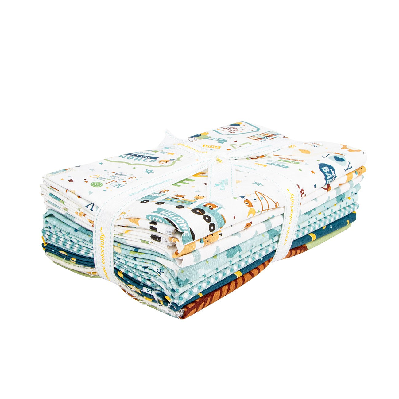 Baby Boy 1 Yard Bundle White, 8 Pcs.