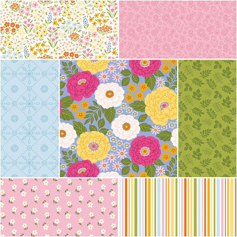 Little Darlin 1 Yard Bundle Periwinkle, 7 Pcs.