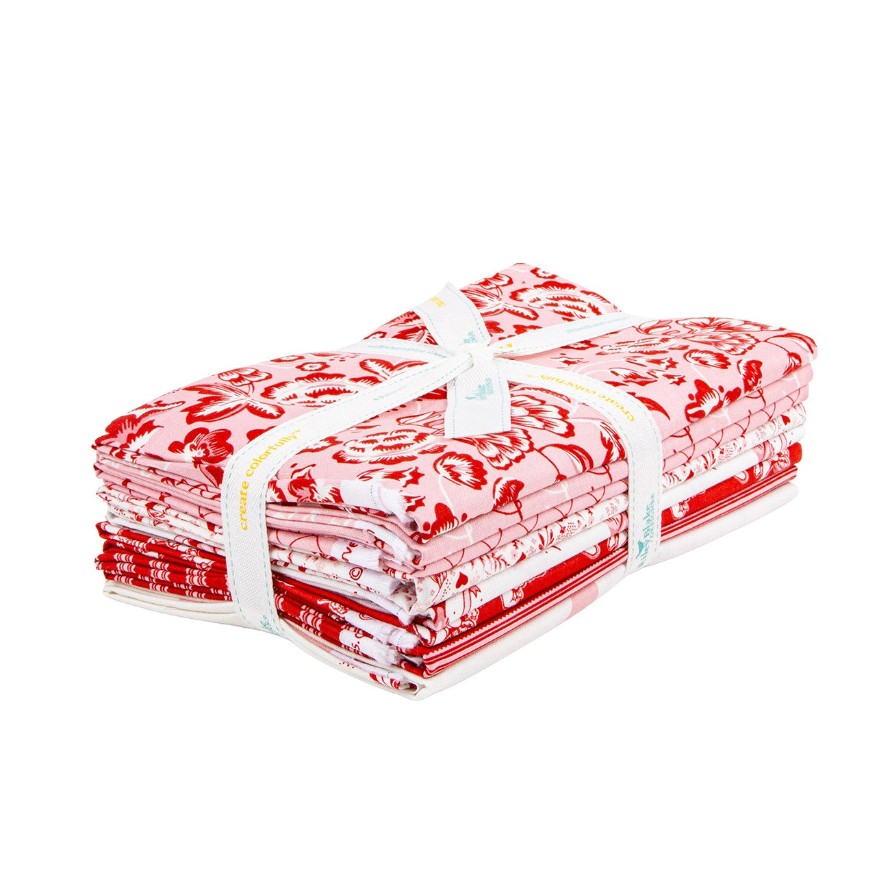 Letters to Cupid 1 Yard Bundle Pink, 8 Pcs.