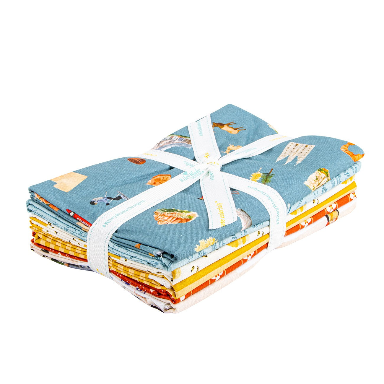 Utah 1 Yard Bundle Teal, 6pcs