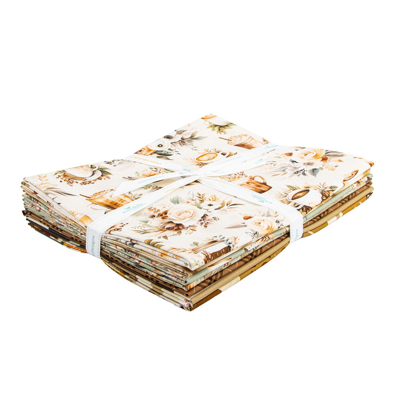 Coffee Time 1 Yard Bundle Cream, 7pcs