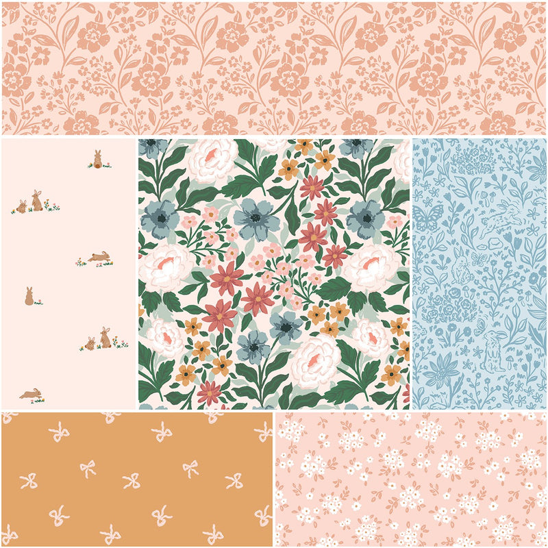 Sweet Cotton Tales 1 Yard Bundle Blush, 6pcs