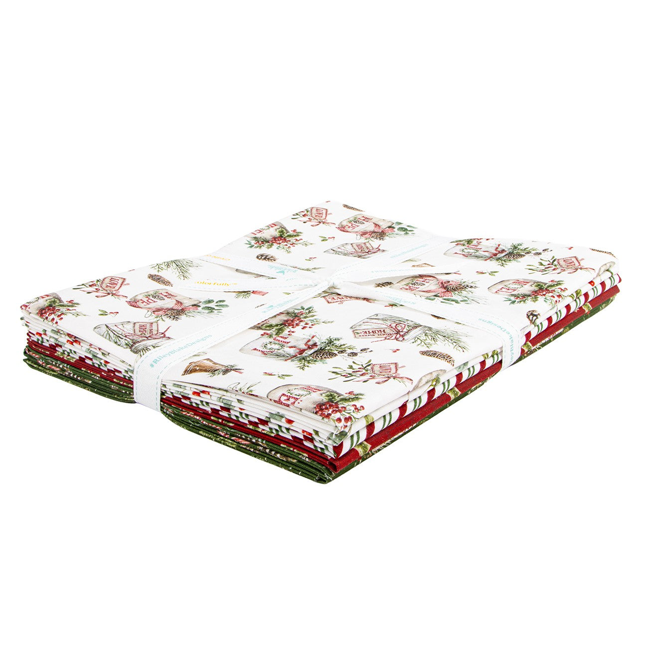 Holiday Spirit 1 Yard Bundle Cream, 6pcs