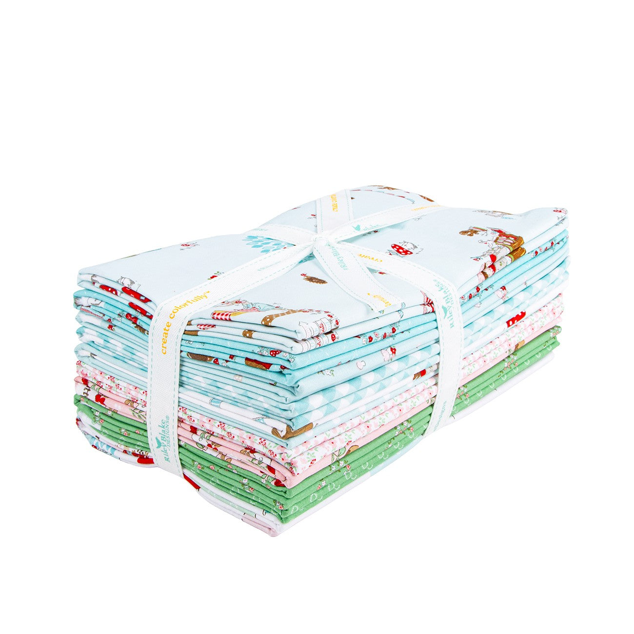 Whimsical Woodland 1 Yard Bundle Aqua, 10pcs