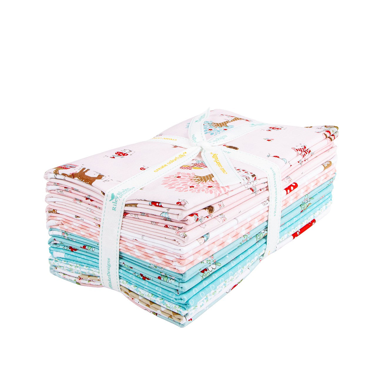 Whimsical Woodland 1 Yard Bundle Pink, 10pcs
