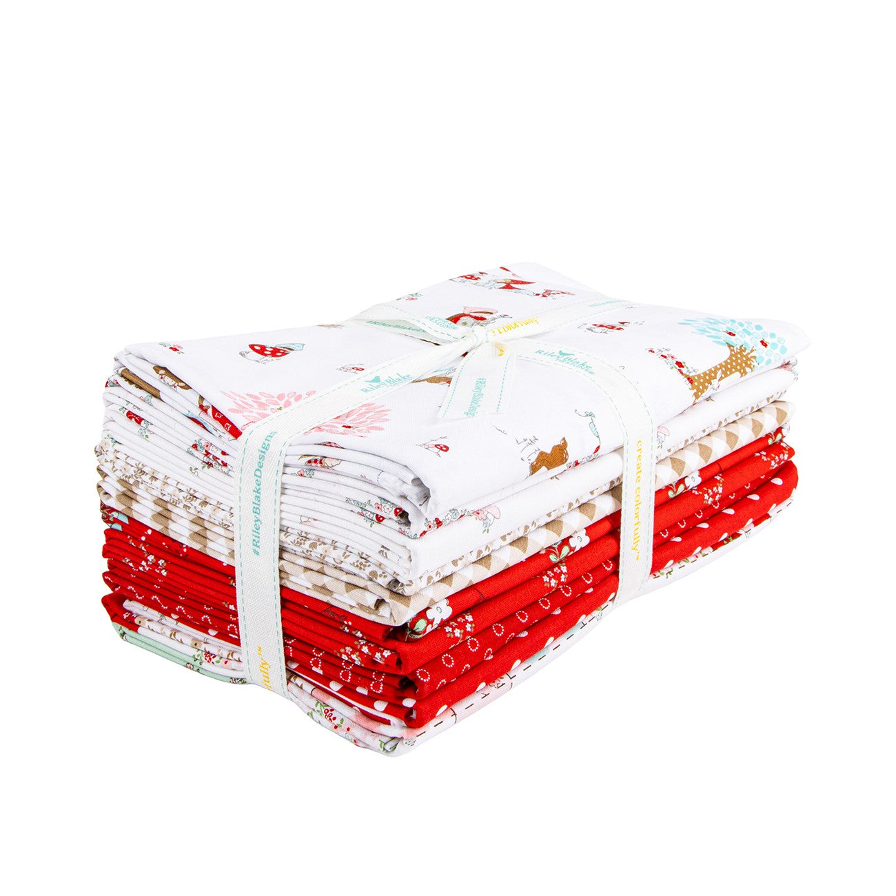 Whimsical Woodland 1 Yard Bundle White, 10pcs