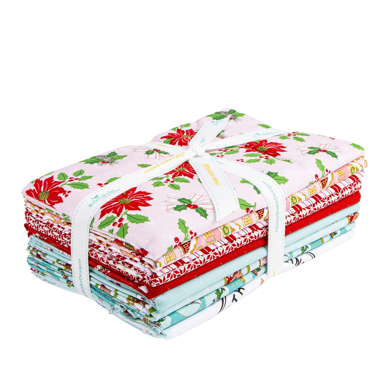 Claus & Co. 1 Yard Bundle Pink, 9pcs