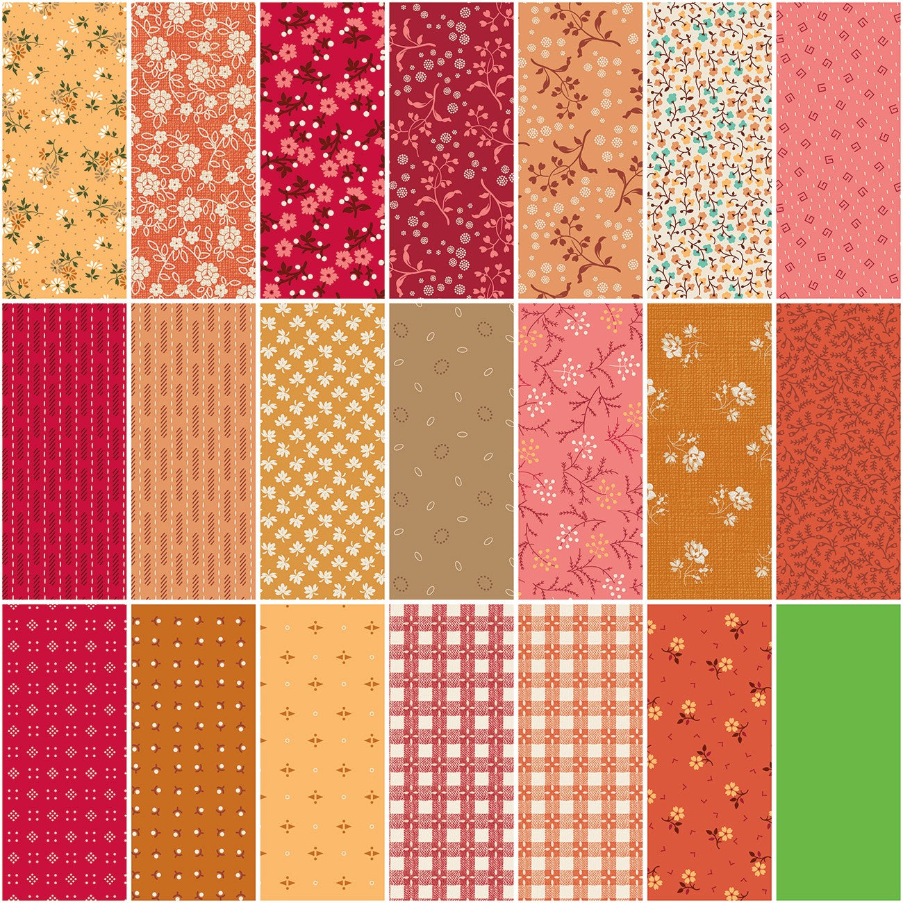 Baked With Love 1 Yard Bundle Marigold, 21 Pcs.