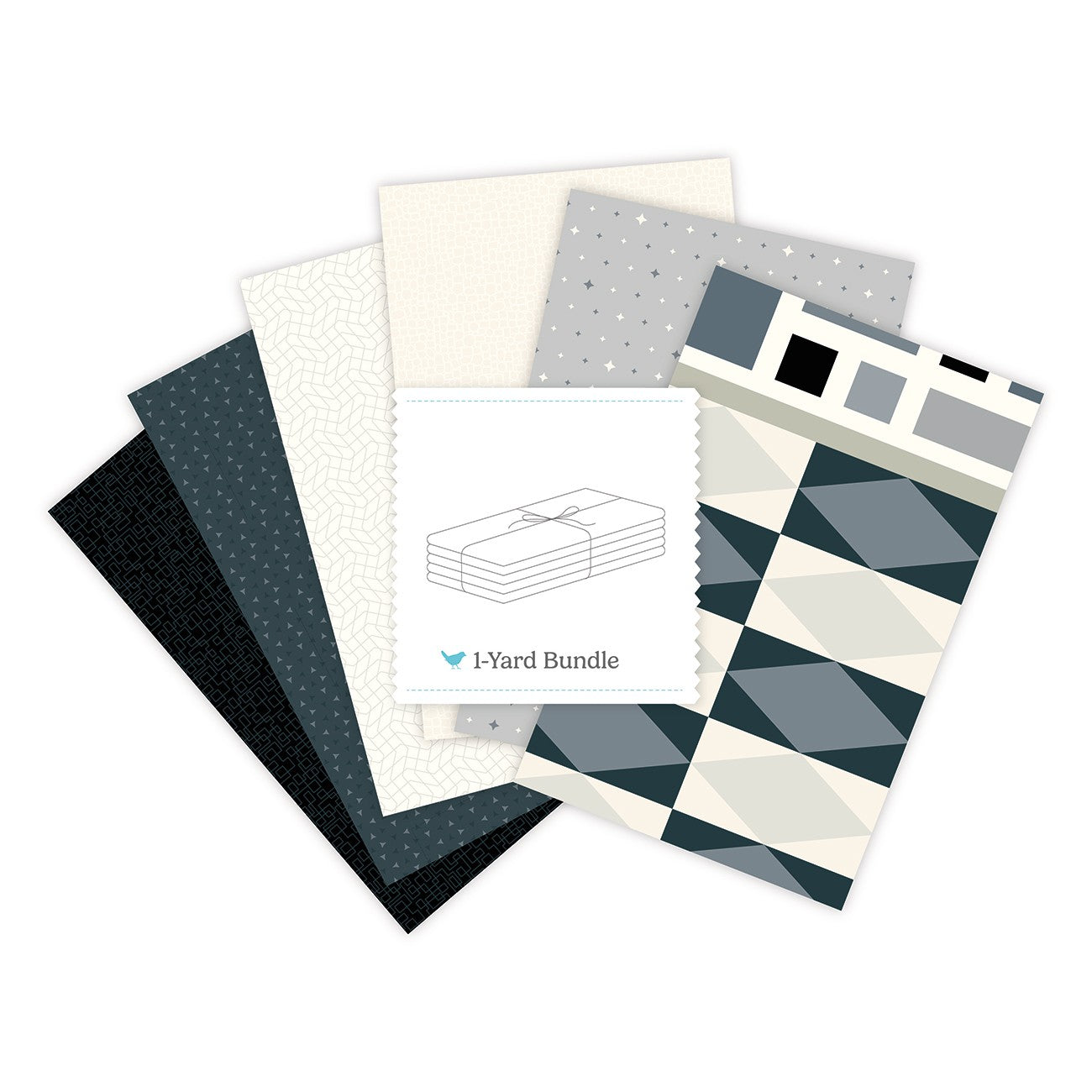 Quilt in Color 1 Yard Bundle Stonework, 6 Pcs.