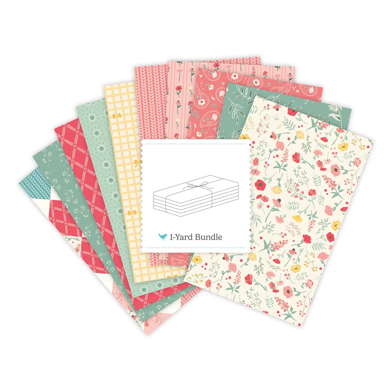 Briarhill 1 Yard Bundle Vintage White, 10 Pcs.