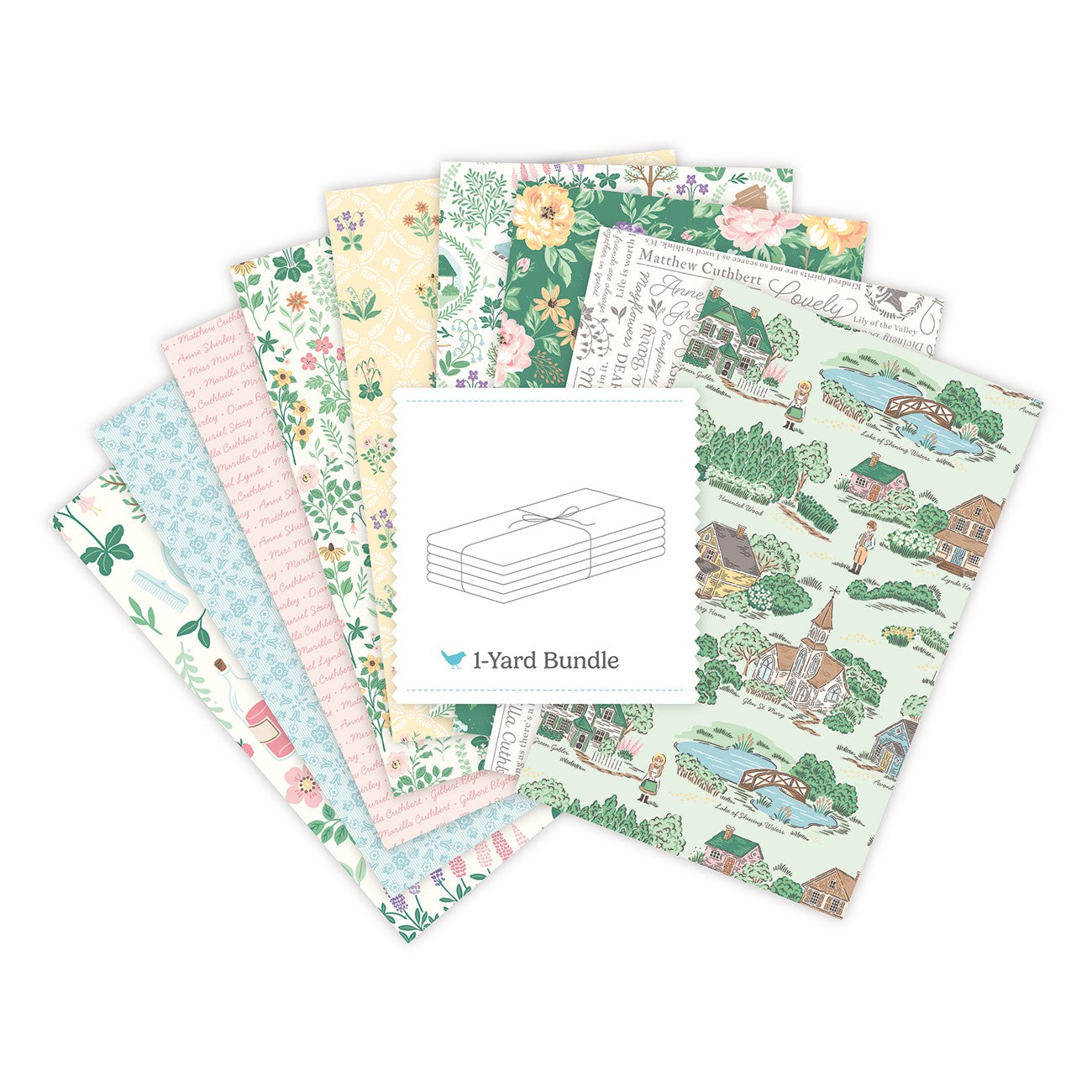 Anne with an E 1 Yard Bundle Vintage Mint, 9 Pcs.