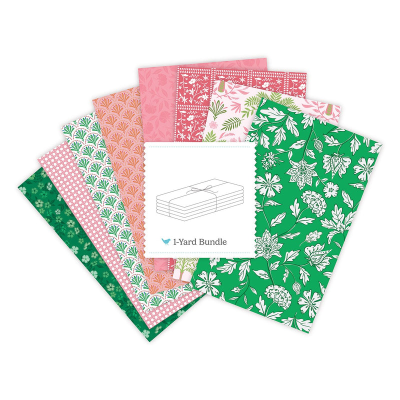 Palmetto Flower 1 Yard Bundle Green, 8 Pcs.