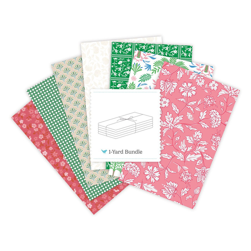 Palmetto Flower 1 Yard Bundle Pink, 7 Pcs.