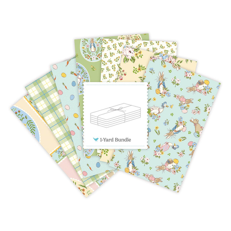 Peter Rabbit™ Spring 1 Yard Bundle Bleached Denim, 8 Pcs.