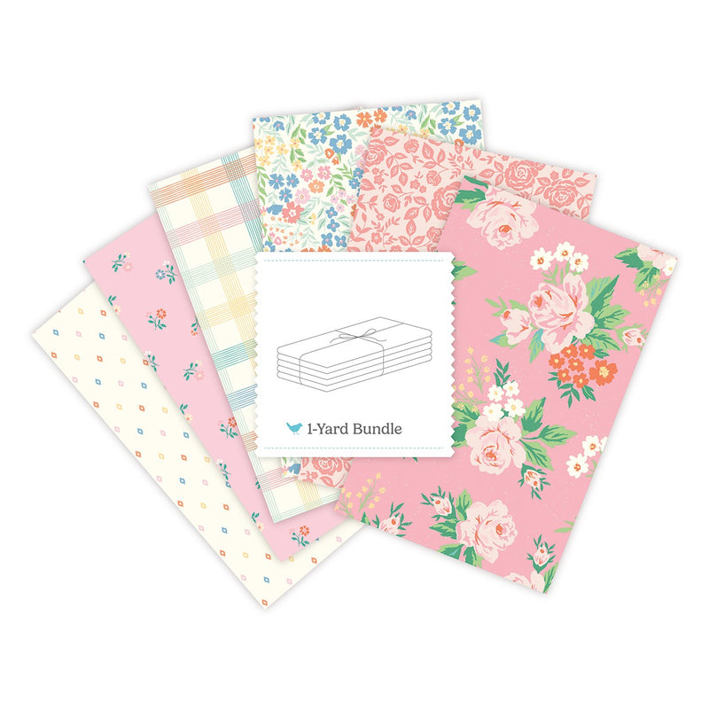 Spring Meadows 1 Yard Bundle Baby Pink, 6 Pcs.