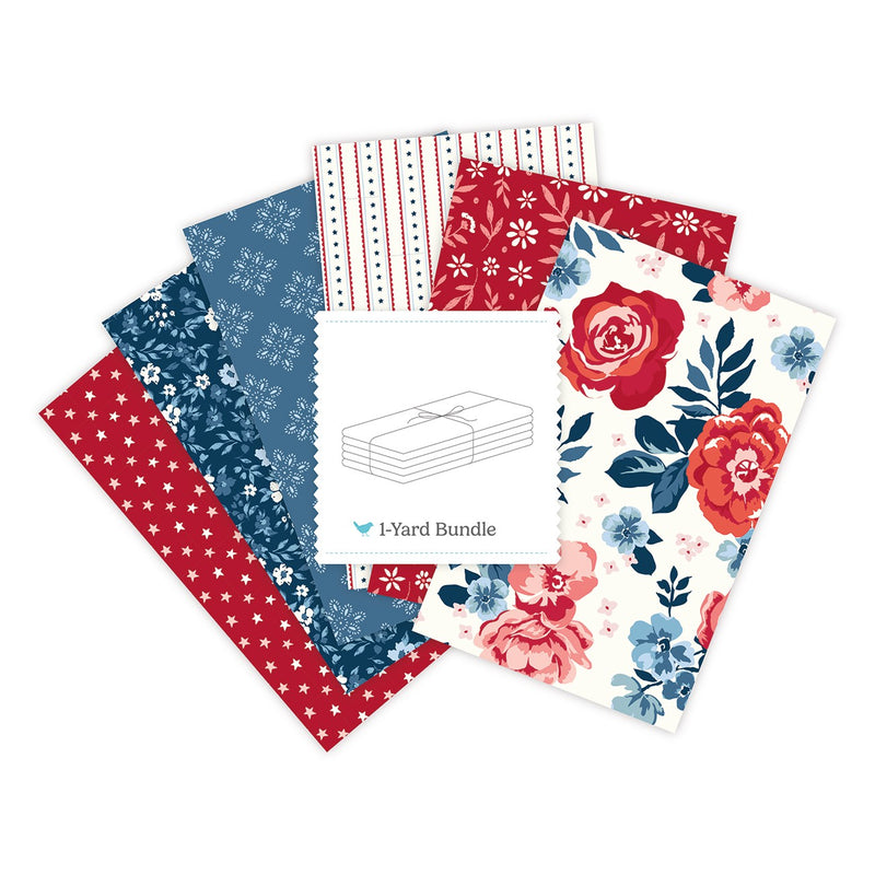 Star-Spangled Garden 1 Yard Bundle Cloud, 6 Pcs.