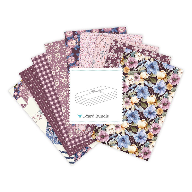 Twilight on the Prairie 1 Yard Bundle Sangria, 9 Pcs.