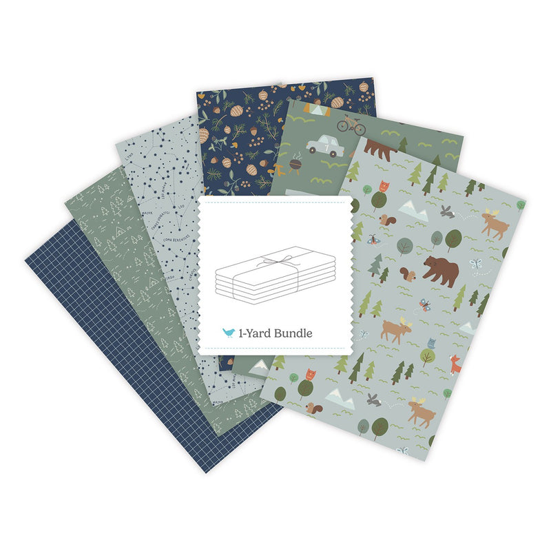 Upper Pines 1 Yard Bundle Chambray, 6 Pcs.
