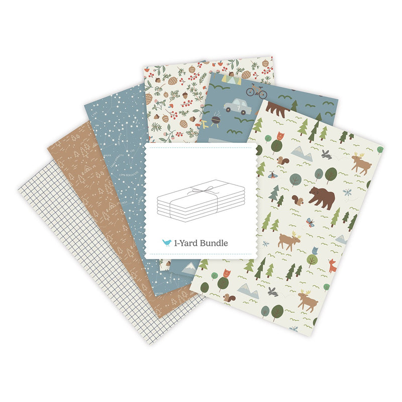 Upper Pines 1 Yard Bundle Cream, 6 Pcs.