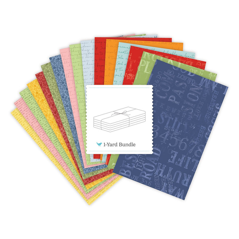 Good Book Basics 1 Yard Bundle Colors, 16 Pcs.