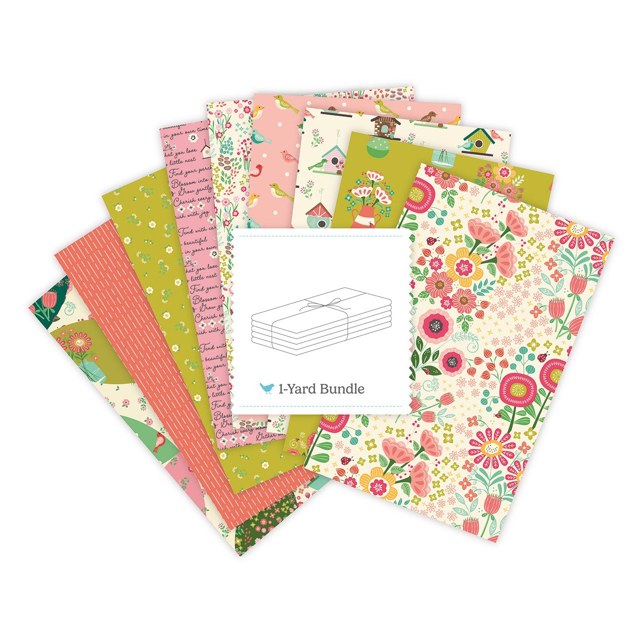 Aviary 1 Yard Bundle Vintage White, 9 Pcs.