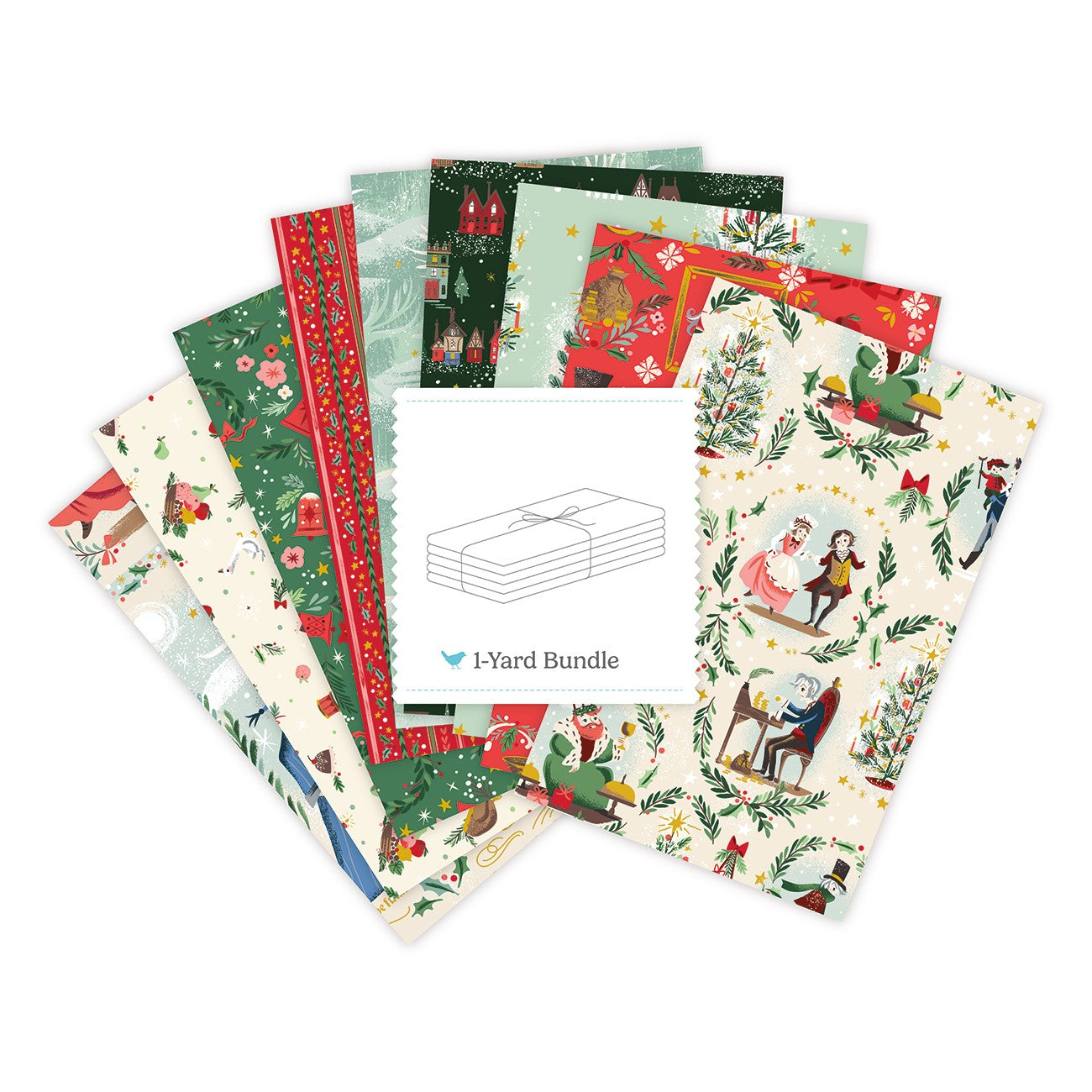Carol 1 Yard Bundle Ivory, 9 Pcs.