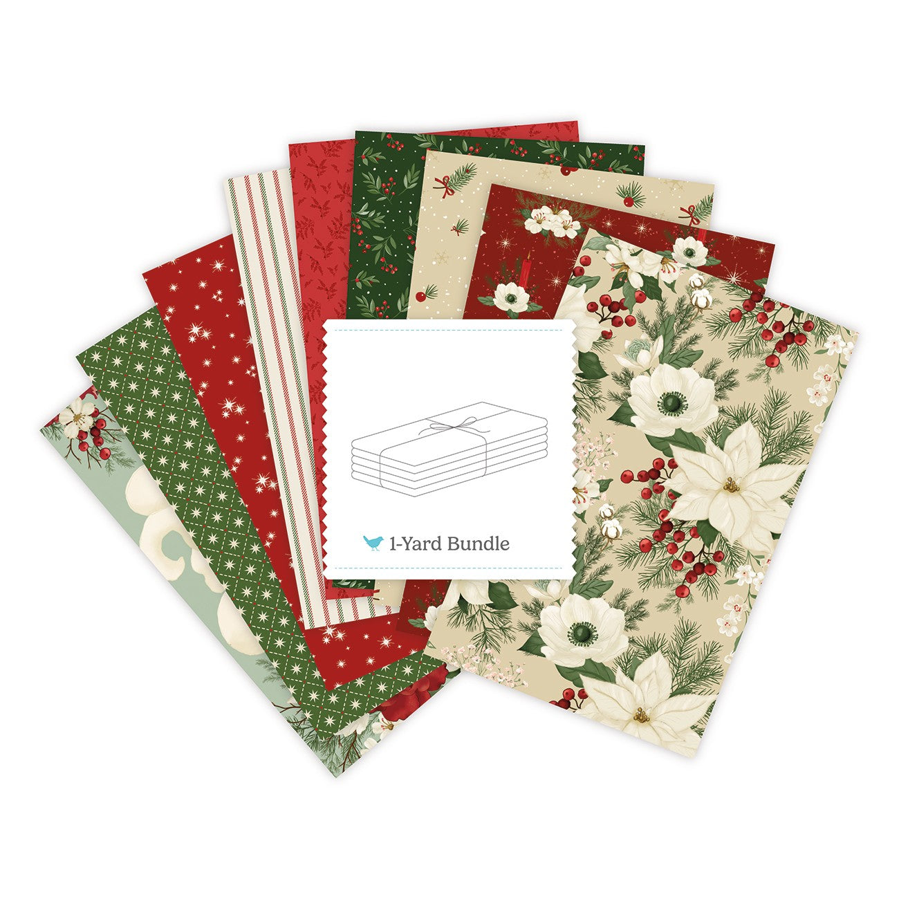 Peace on Earth 1 Yard Bundle Eggnog, 9 Pcs.