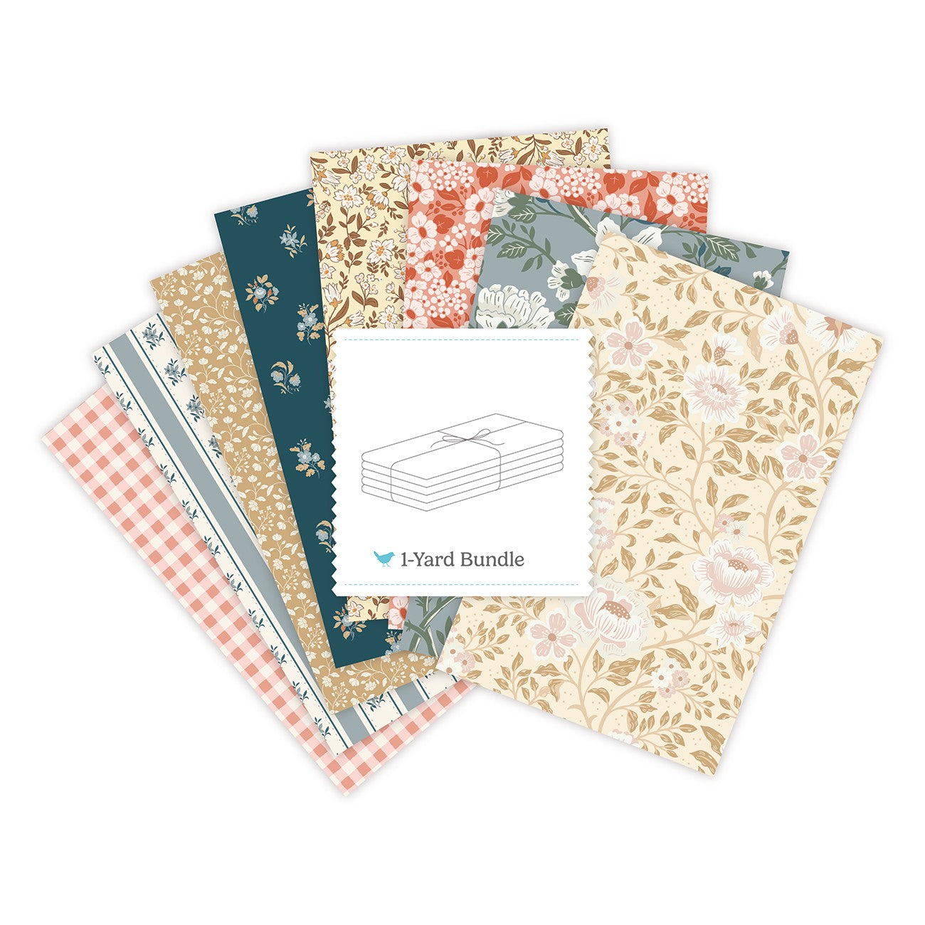 The Conservatory 1 Yard Bundle Cream, 8 Pcs.