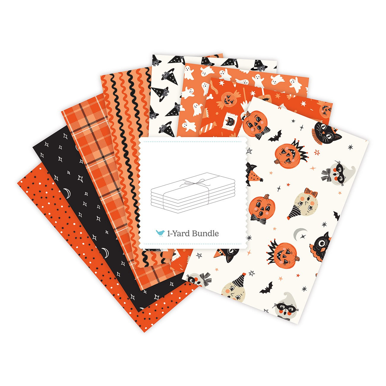 Vintage Boo 1 Yard Bundle Vintage White, 8 Pcs.