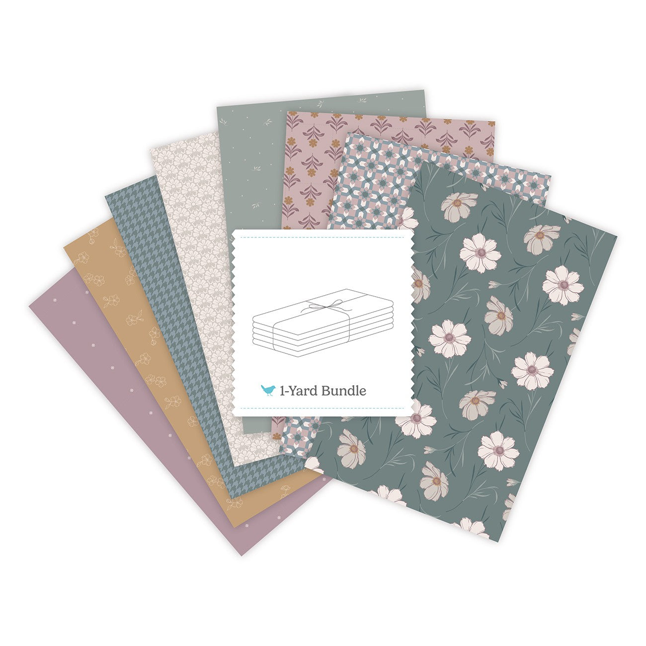 Petal & Patch 1 Yard Bundle Agave, 8 Pcs.