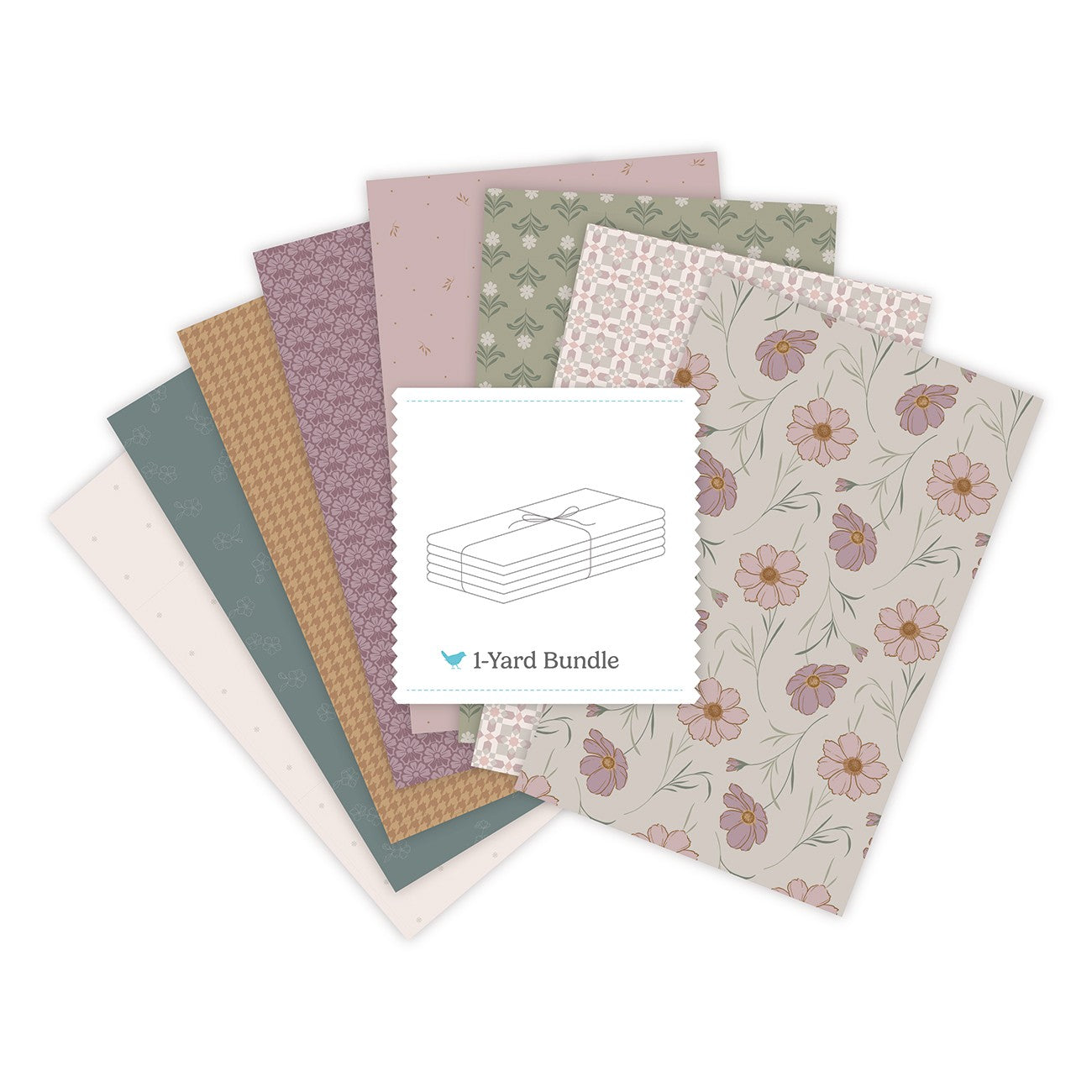 Petal & Patch 1 Yard Bundle Meadow, 8 Pcs.