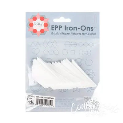 1in half Hexagon EPP Iron-On x 100