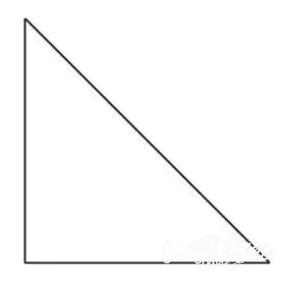 1in Half Square Triangle Template