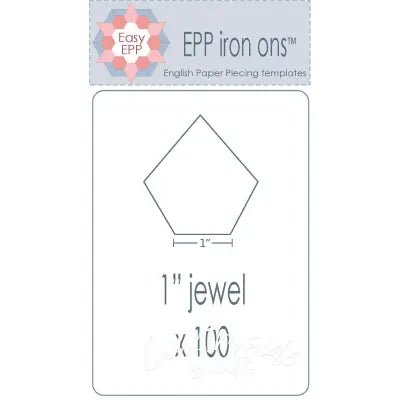 1in Jewel EPP Iron-On x 100