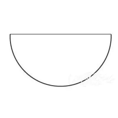 2-1/2in Half Circle Template