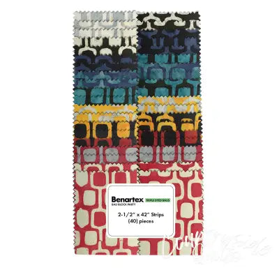 2-1/2in Strips, Bali Block Party, 40pcs/bundle