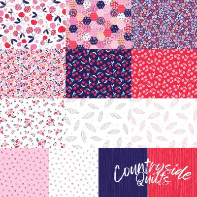 2-1/2in Strips Cherry Patch, 40pcs/bundle