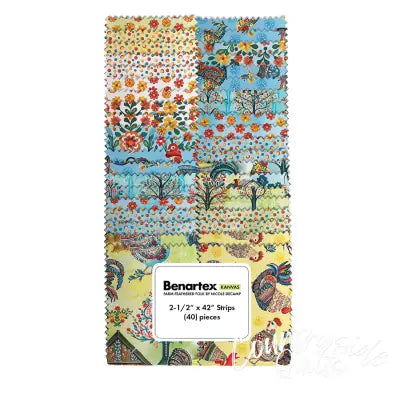 2-1/2in Strips, Farm Feathered, 40pcs/bundle