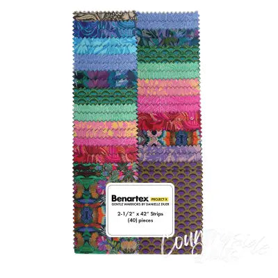 2-1/2in Strips, Gentle Warriors, 40pcs/bundle