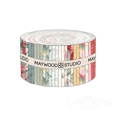 2-1/2in Strips La Fleur Flannel, 40pcs/bundle